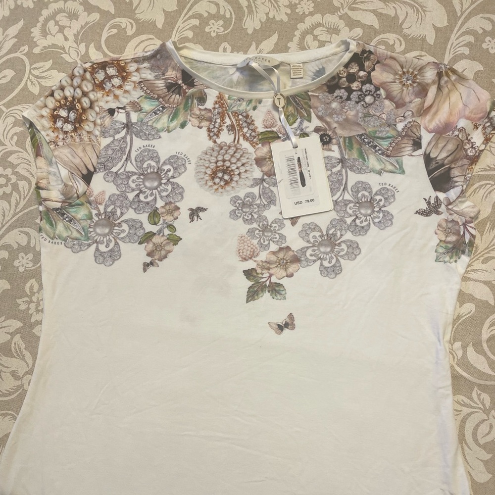 Ted Baker Cap Sleeved Top
